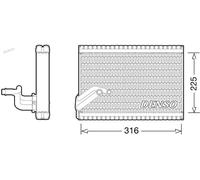 DENSO DEV21003 Evaporador aire acondicionado