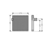 Evaporador del aire acondicionado TOV485 AVA QUALITY COOLING para LEXUS TOYOTA
