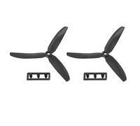Evarbuild 1 par 5030 3-cuchillas Helice de Drive Direct Prop/CCW para RC Avion Aeronef (Negro)