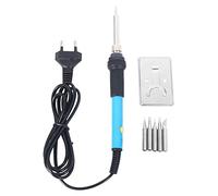 Evarbuild 60W temperatura regulable de hierro para soldar eléctrico, herramienta de lápiz térmico con puntas de hierro para soldadura, reparación de reparación de soldadura (enchufe EU)
