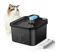 EVARY 2L Fuente para Gatos, Bebedero Gatos 4000mAh para Gatos, Fuente para Gatos sin Cable con Sensor Infrarrojo para Gatos, Funciona Silenciosamente sin Electricidad inalámbrico