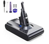 EVARY 8000mAh Batería para Dyson V8, Batería de Repuesto para Dyson V8 Compatible con Dyson V8 Absolute V8 Animal V8 Series V8 Motorhead V8 Absolute Pro SV10 Aspirador de Mano con 2 Filtros