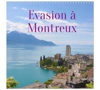 Evasion à Montreux (Calendrier mural carré 2026 30 x 60 cm (ouvert)) Calendrier double avec une page pour vos prises de notes