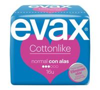 Evax Compresa Cottonlike Normal Alas , 16 un