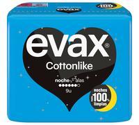 Evax Cottonlike Compresas Alas Noche 9uds