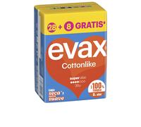 Evax cottonlike compresas super alas 36 u