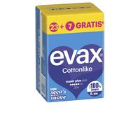 Evax cottonlike compresas super plus alas 30 u
