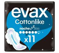 Evax Cottonlike Noche Compresas con Alas 11 uds