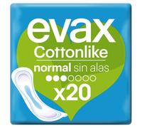 EVAX Cottonlike Normal Compresas U, Multicolor, Fresh, 20 Unidad
