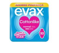 Evax Cottonlike Normal Pads Wings 32 Un