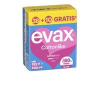 Evax Cottonlike Normal Pads Wings 48 Un