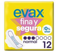 Evax Fina y Segura Normal Compresas Con Alas 12 Unidades