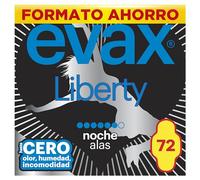 Evax Liberty Noche Compresas con Alas 72 unidades