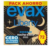 Evax Liberty Noche Extra Compresas con Alas 72 unidades