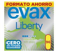 Evax Liberty Normal Compresas Sin Alas, 96 unidades, No Notarás Que Las Llevas