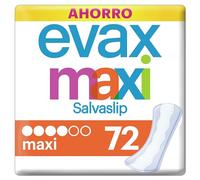 Evax Salvaslip Maxi, Pack de 72, Sistema No Olor, Protección y Comodidad