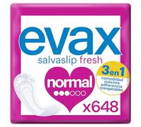 Evax Salvaslip Normal, 648 Unidades, Siéntete Fresca y Limpia Durante Todo el Día - Formato Ahorro