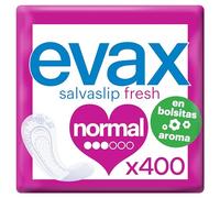 Evax Salvaslip Normal en Bolsitas Con Aroma, 400 unidades, Sistema No Olor, Frescura Y Protección