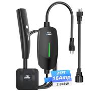 EVDANCE Cargador de nivel 1 para Tesla - Conector de cargador móvil de 16 A 110 V-240 V para Tesla con cable de carga de 25 pies, cargador portátil para el hogar compatible con modelos Tesla X/Y/3/S,