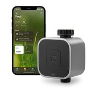 Eve Aqua - Controlador inteligente de riego para la app Casa de Apple y Siri; riega automáticamente con horarios programados, acceso remoto, no requiere pasarela, Bluetooth, Thread, Apple HomeKit