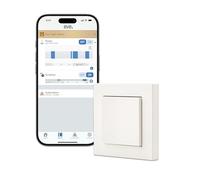 Eve Light Switch (Matter) - Interruptor de pared inteligente, para Apple/Alexa/Google/SmartThings/Home Assistant; alternos y conmutados; requiere un router de borde Thread y un cable neutro