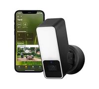 Eve Outdoor Cam - cámara segura con foco, máxima seguridad y privacidad (HomeKit Secure Video), 1080p, visión nocturna, Wi-Fi (2,4 GHz), sensor de movimiento, comunicación bidireccional