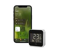 Eve Weather - Estación meteorológica inteligente con tecnología Apple HomeKit para registrar temperatura, humedad y presión atmosférica, tendencias climatológicas, IPX4, Bluetooth, Thread