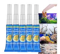EveBeaty Pegamento para acuario, secado rápido, impermeable, pegamento de musgo y arrecife para acuascaping, sellador de peceras, sellador de silicona transparente para plantas y decoración