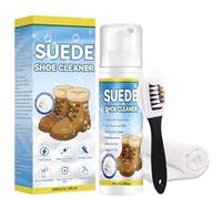 Eveellyn Limpiador Ante 200ml con Cepillo, Limpieza Profesional Zapatos Nobuk, Quitamanchas Suave para Zapatos, Botas, Bolsos, Chaquetas, Restaura Color y Textura de Forma Segura y Eficaz