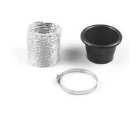 EVEKHAHHRB Admisión Motor Manguera Parachoques Delantero Universal para Coche Kit De Manguera Tubo Entrada Aire Frío Turbo Ram Mod ABS Mejora Rendimiento Motor Tubo Entrada Aire(Round)