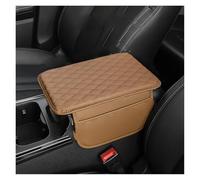 EVEKHAHHRB Caja Reposabrazos Universal Coche con Acolchado Aumenta Altura Las Bolsas Almacenamiento Laterales Decoración Interior Y Bolsas Almacenamiento Reposabrazos Central(Brown)