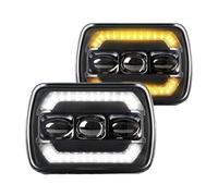 EVEKHAHHRB Faro Principale 2 Uds Para Chevy Para GMC 5x7 Pulgadas Faros LED De Coche 7x6 ''H6054 Conjunto De Faro De Parachoques Delantero De Haz Sellado Delantero Faros Principales(2PCS T002V)