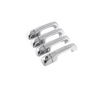 EVEKHAHHRB Manija Puerta Exterior Pegatina Para Manija De Puerta Exterior De Coche Moldura De Fibra De Carbono Color Plateado Para Ram 1500 2019-2024 Accesorios Decorativos(Chrome Normal)