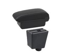 EVEKHAHHRB para Seat para Ibiza III 6j 6L 2001-2003 2004 2005 2006 2007 2008 Caja Almacenamiento Reposabrazos Coche Accesorios Actualización Dedicados Reposabrazos Central(A 1 White Line No USB)