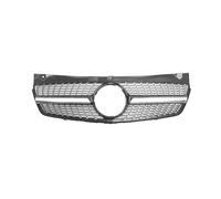 EVEKHAHHRB Parrilla Delantera para W639 para Viano para Vito 2011 2012 2013 2014 para Facelift Parrillas Parachoques Delantero ABS Racing Grill Rejilla Ventilación(Black)
