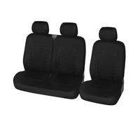 EVEKHAHHRB Protectores Universales para Asientos De Coche De 9 Plazas Fundas para Asientos De Autobús Resistentes A La Suciedad Cubreasientos(BLACK-3PCS)