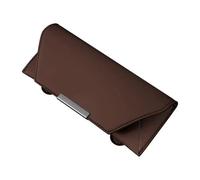 EVEKHAHHRB Soporte Gafas Coche Caja Portátil Multifuncional De Cuero Antiarañazos para Gafas Coche Soporte para Gafas Sol Protección Porta Gafas Coche(Brown-1pcs)
