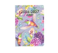 evelay Agenda académica 2026-2027, tamaño A5, página por día, agenda de mediados de año de agosto de 2026 a julio de 2027, tapa dura, agenda diaria