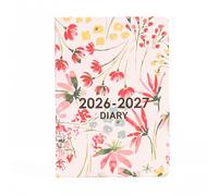 evelay Agenda académica 2026-2027, tamaño A5, página por día, agenda de mediados de año de agosto de 2026 a julio de 2027, tapa dura, agenda diaria