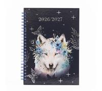 evelay Agenda académica 2026-2027, tamaño A5, vista semanal, agenda de mediados de año, agosto de 2026 a julio de 2027, tapa dura