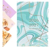 evelay Agenda académica 2026 2027, tamaño A5, vista semanal, planificador de mediados de año, tapa dura, agosto de 2026 a julio de 2027, organizador para estudiantes y profesores con marcapáginas de