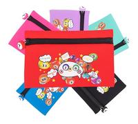 evelay Bingo Dabber - Bolsa de almacenamiento con diseño divertido con temática de bingo, capacidad para múltiples dabbers y bolígrafos, estuche de viaje ligero con cierre de cremallera de número de