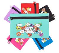 evelay Bingo Dabber - Bolsa de almacenamiento con diseño divertido con temática de bingo, capacidad para múltiples dabbers y bolígrafos, estuche de viaje ligero con cierre de cremallera de número de