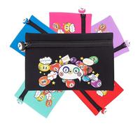 evelay Bingo Dabber - Bolsa de almacenamiento con diseño divertido con temática de bingo, capacidad para múltiples dabbers y bolígrafos, estuche de viaje ligero con cierre de cremallera de número de