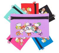 evelay Bingo Dabber - Bolsa de almacenamiento con diseño divertido con temática de bingo, capacidad para múltiples dabbers y bolígrafos, estuche de viaje ligero con cierre de cremallera de número de