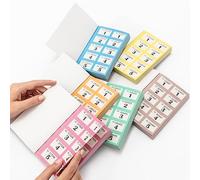 evelay Libro de boletos para rifas, 6 libros de 1 a 1000, utilizado para guardarropa, eventos benéficos, premios, sorteo, tombola de la suerte, colores mezclados