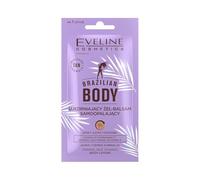 Eveline Cosmetics Bálsamo de gel reafirmante brasileño corporal con eritrulosa, DHA y cafeína, fórmula vegana