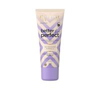 Eveline Cosmetics Better Than Perfect Foundation - Acabado radiante, hidratante y vegano con ácido hialurónico y colágeno vegetal