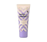 Eveline Cosmetics Better Than Perfect Foundation - Fórmula de ácido hialurónico y colágeno vegetal, acabado brillante de larga duración, apto para veganos