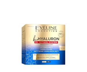 Eveline Cosmetics BioHyaluron 3 x Retinol Lifting Crema de relleno rejuvenecedor activo 50+ 50 ml